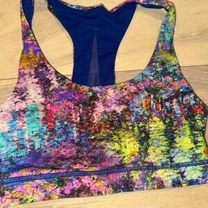 EUC Lululemon 2019 Seawheeze Invigorate Bra Size 6 EJCM MONET RARE